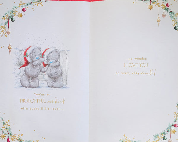 Me to you- Wife Christmas card - large card