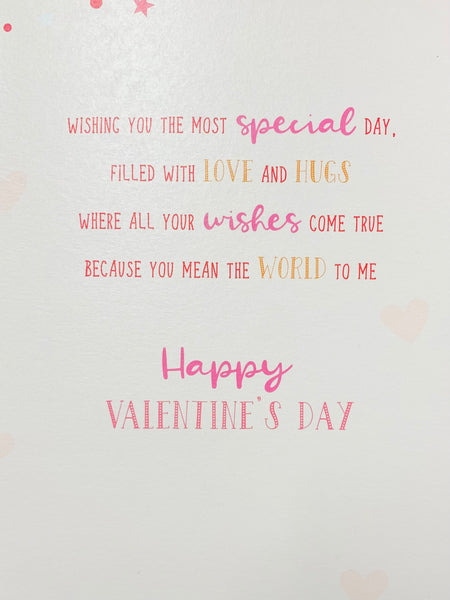 Girlfriend Valentine’s Day card - cute bear
