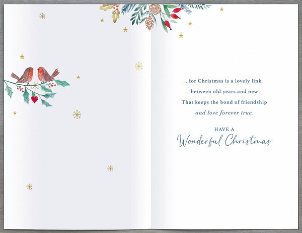 Friend Christmas card- long verse