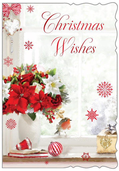 General Christmas card - Xmas flowers