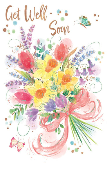Get well card- flowers