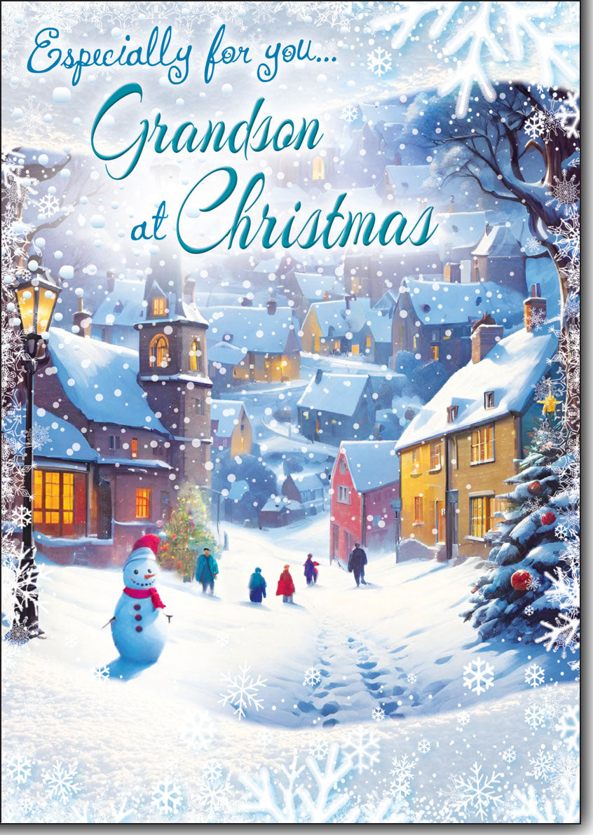 Grandson Christmas card- Sentimental verse