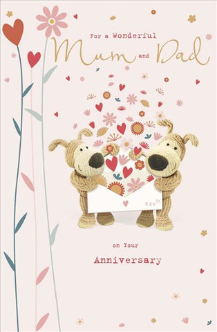 Mum and Dad anniversary card - Boofle
