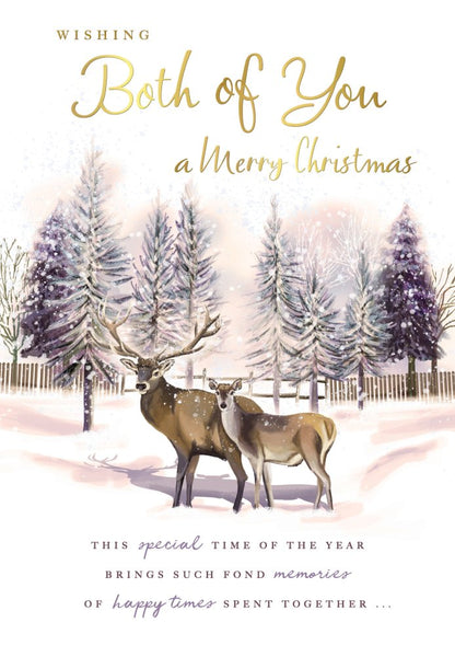 To both of you Christmas card- winter forest