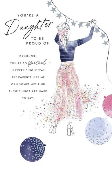 Daughter birthday card - sentimental verse
