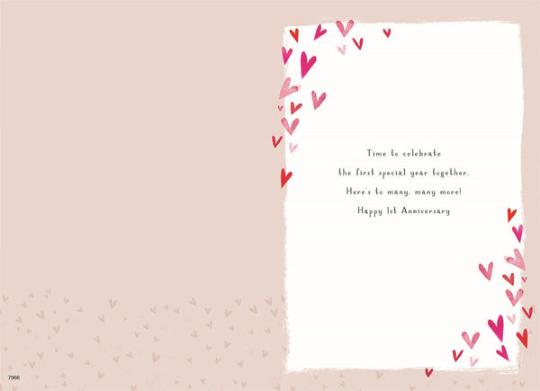 Your first wedding anniversary card