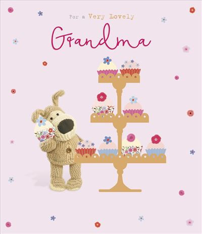 Grandma birthday card - cute Boofle
