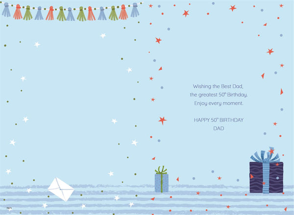 Dad 50th birthday card