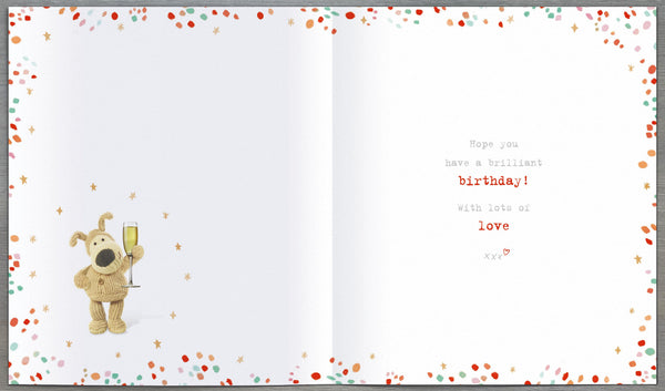 50th birthday card- Boofle