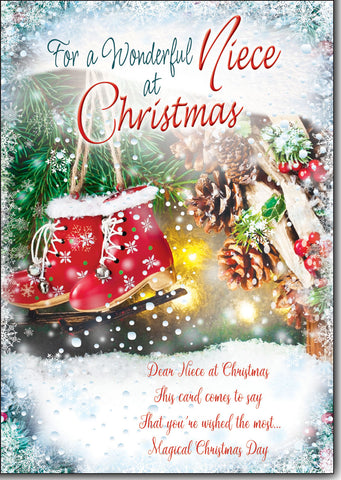 Niece Christmas card - loving verse