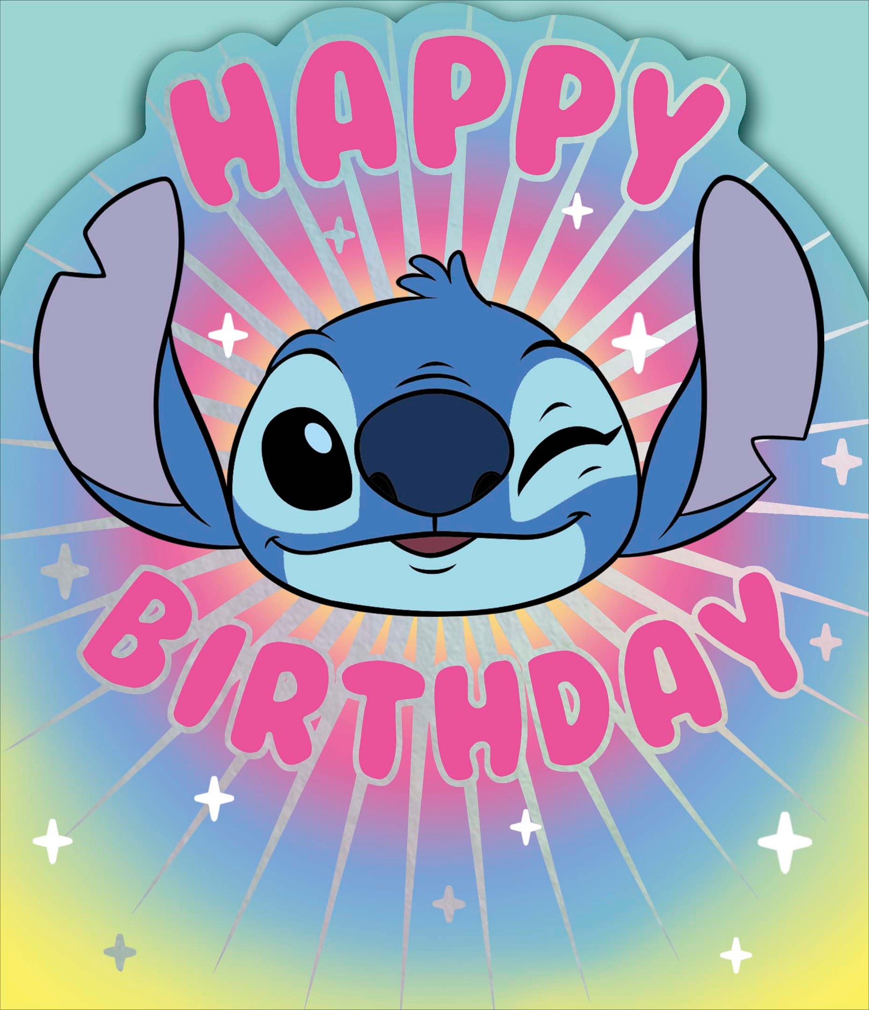 DISNEY STITCH PERSONALISED Birthday Card - Disney Stitch Birthday Card