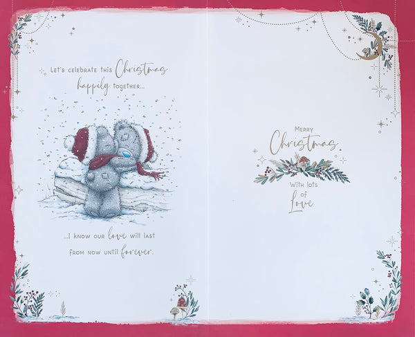 Me to you - Fiancée Christmas card- Large card