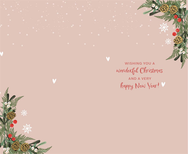 Special friends Christmas card - Christmas snow globe