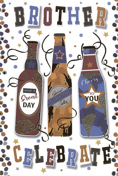 Brother birthday card- birthday beers
