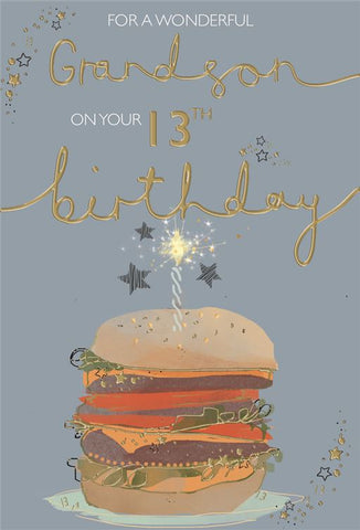 Grandson 13th birthday card