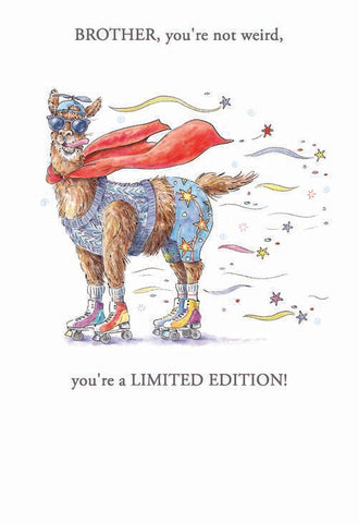 Brother birthday card- not weird