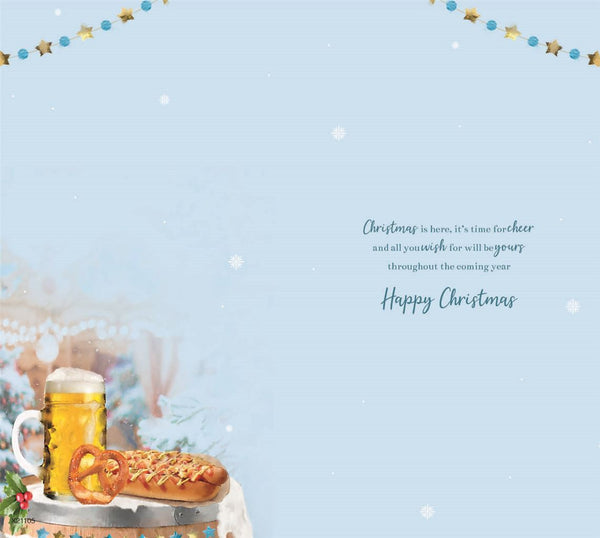 Nephew Christmas card - Christmas beers