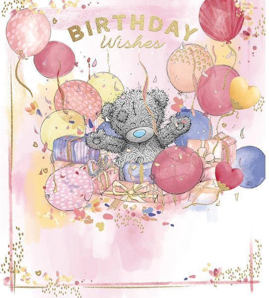 Me to you general birthday card - presents and balloons