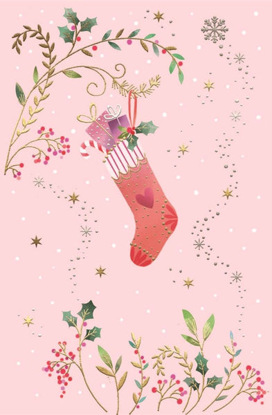 Daughter Christmas card - Large luxury card