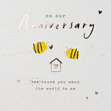 Our anniversary card - bees