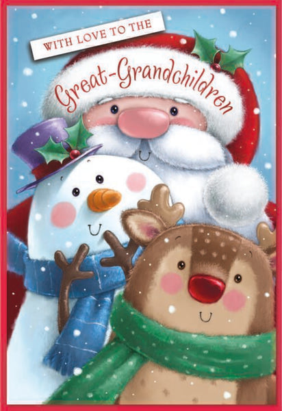 Great-Grandchildren Christmas card - cute