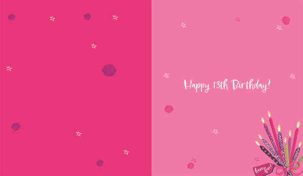 13th birthday card