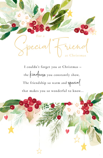 Friend Christmas card- long verse