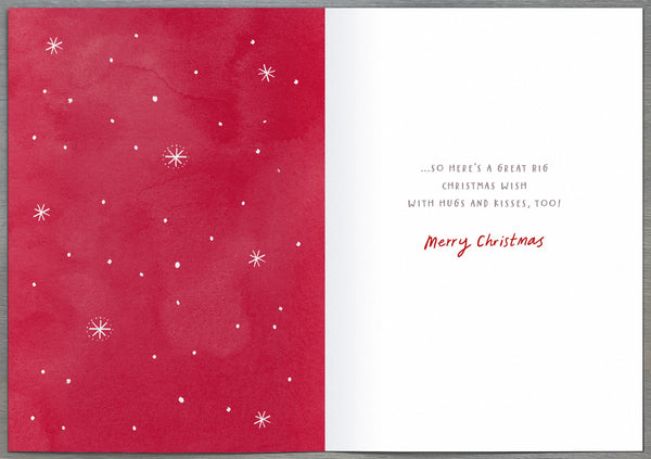 Nan Christmas card - cute Nutmeg bear