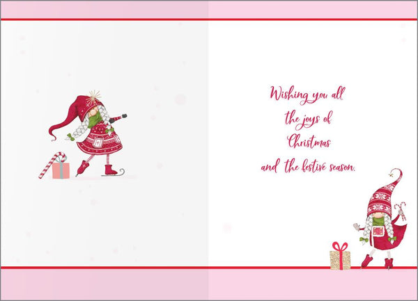 Granddaughter Christmas Card | Cute Gonks Design