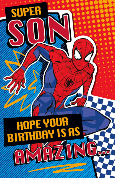 Son birthday card - Spider-Man