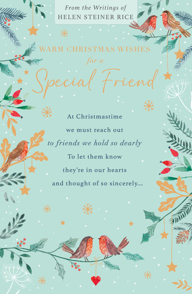 Friend Christmas card- long verse