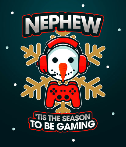 Nephew Christmas card - fun gamer