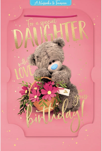 Me to You Daughter Birthday Card | 3D Lenticular Design | Tatty Teddy | Eco-Friendly