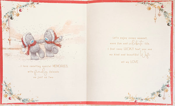 Me to you- Wife Christmas card - boxed card