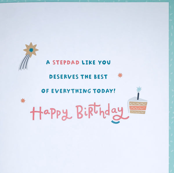 Step-dad birthday card - modern