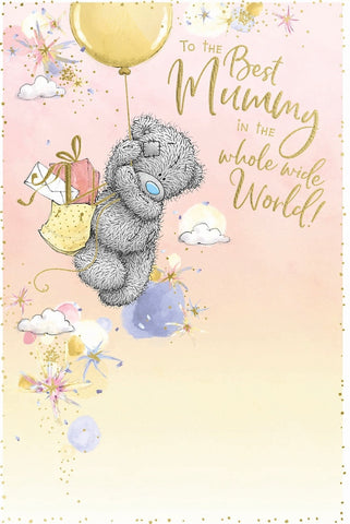 Me to you Mummy birthday card - bear with balloon
