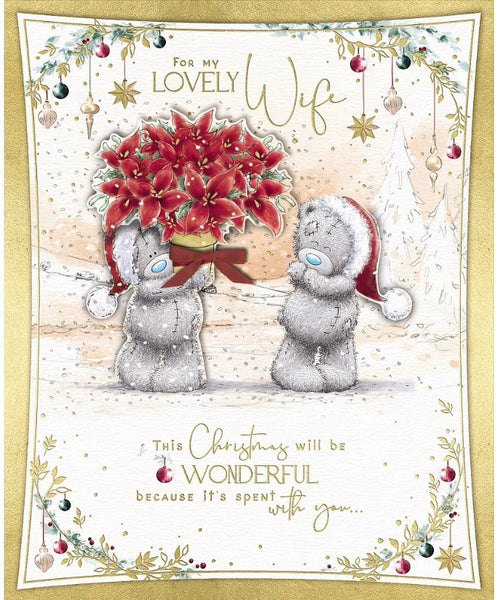 Me to you- Wife Christmas card - boxed card