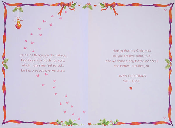 Wife Christmas card- Christmas tree