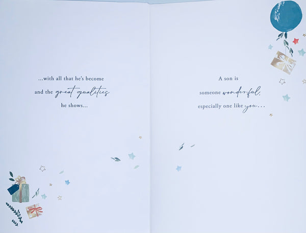 Son birthday card - what is a son? - Sentimental verse