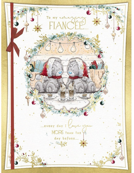 Me to you - Fiancée Christmas card- Large boxed card
