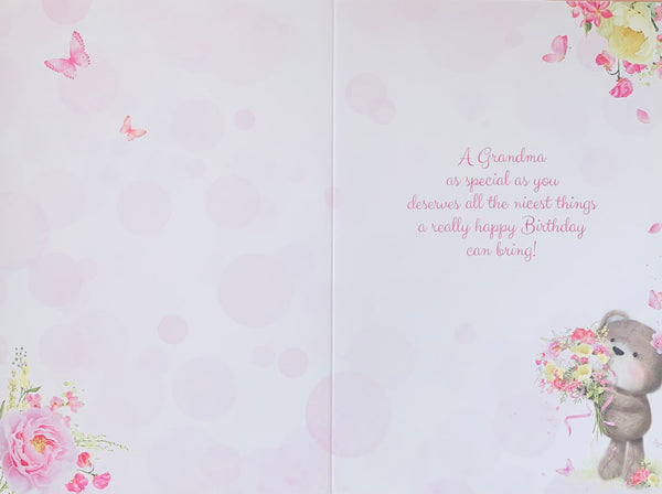 Grandma birthday card - cute bear