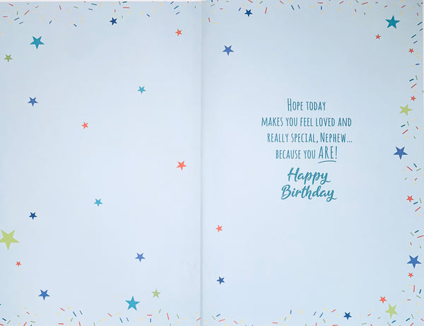 Nephew birthday card - modern gifts