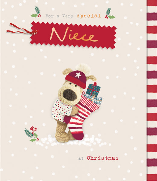 Niece Christmas card - Xmas stocking