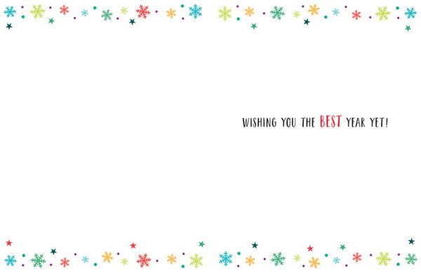 New year card- dazzles