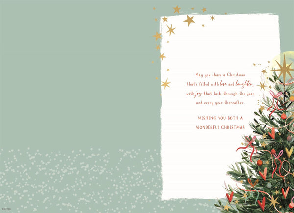 Dad and Partner Christmas card - Xmas tree