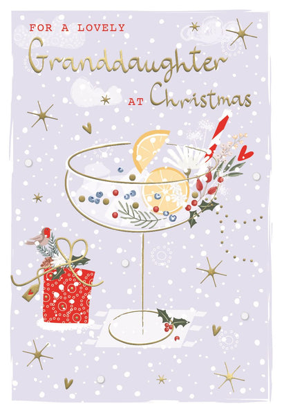 Granddaughter Christmas Card | Christmas Cocktail Design