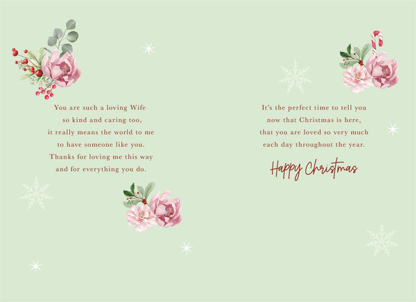 Wife Christmas card- Christmas celebrations