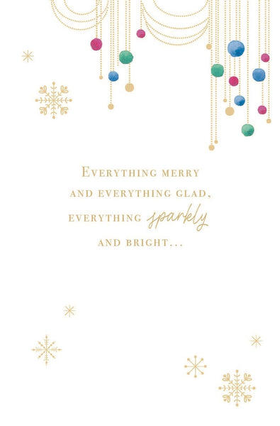 Mum Christmas card- large card