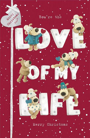 One i love Christmas card - Boofle