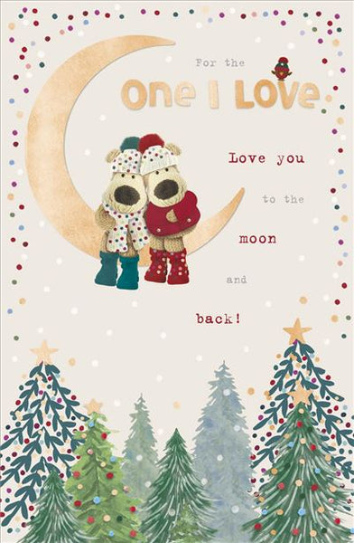 One i love Christmas card - Boofle
